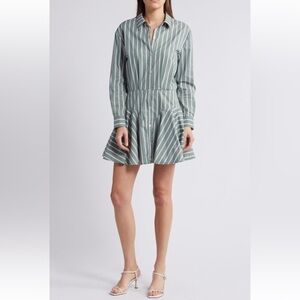 Saylor Naeem Stripe Long Sleeve Shirtdress